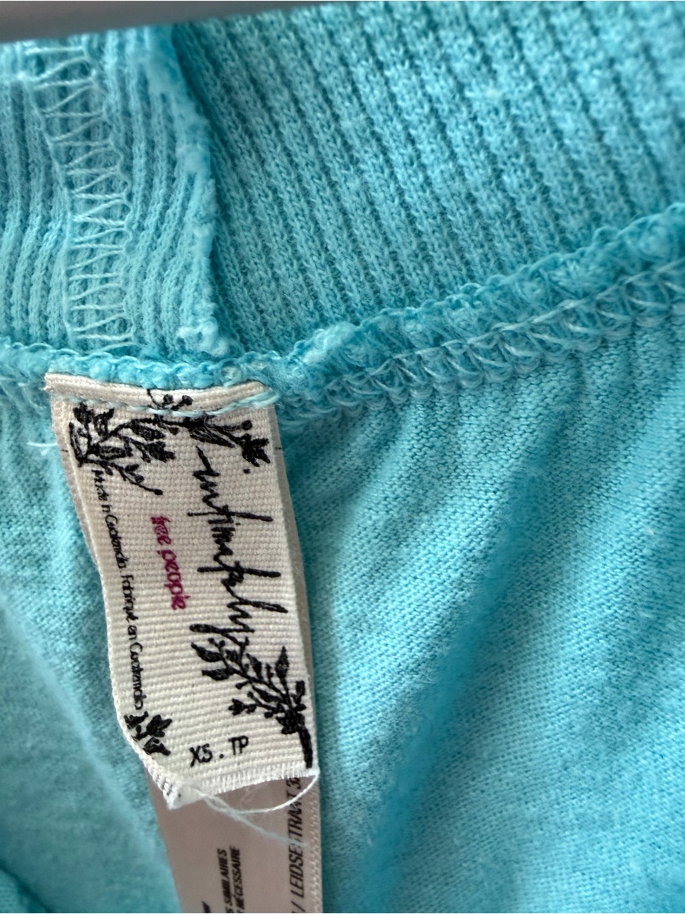 Intimately Free People Turquoise Oversized Harem Jumpsuit XS - Picture 2 of 4